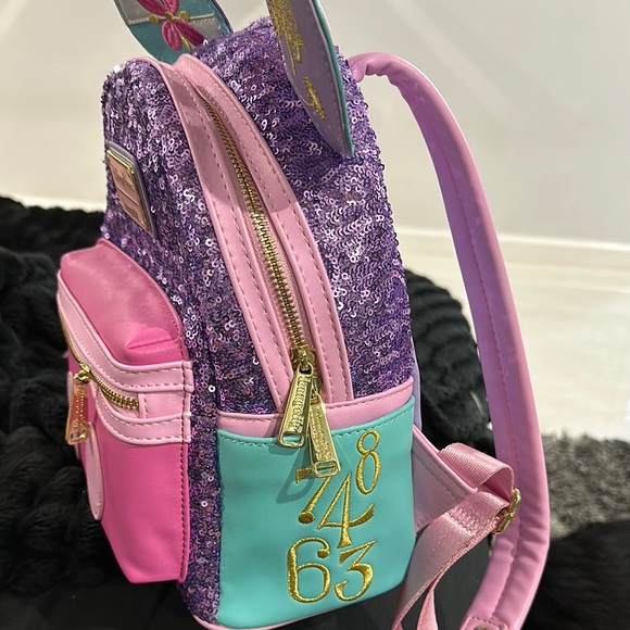 Disney Sequin Kids Backpack - Purple and Pink - Picture 2 of 4